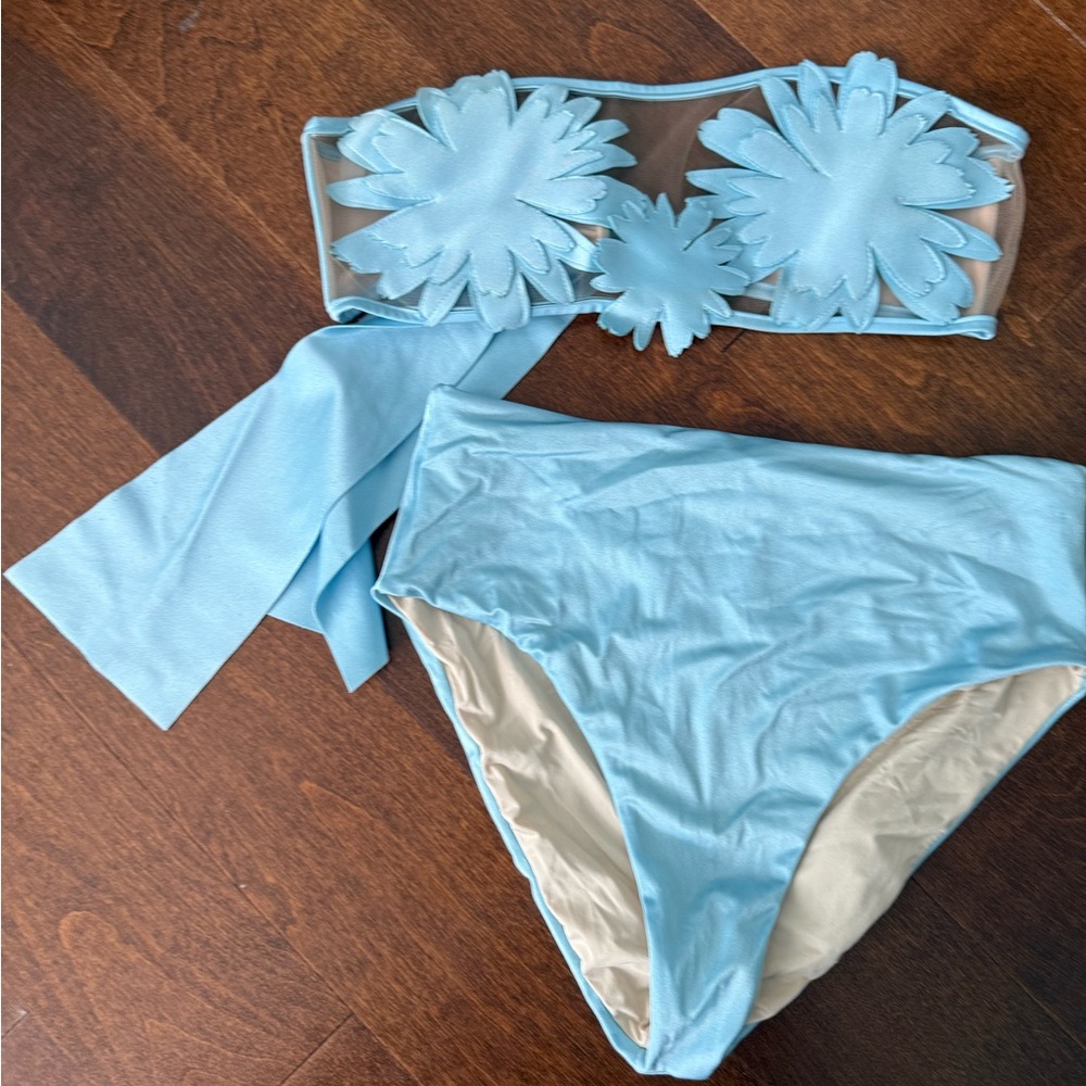 Bahia Maria Blue Floral Bikini Set